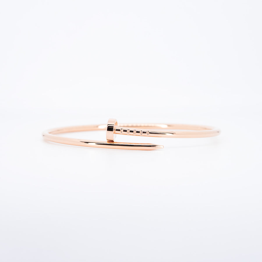 กำไล Cartier Juste Un Clou Bracelet SM 18K Rose Gold Size 17# (Used) #vrcab 6771