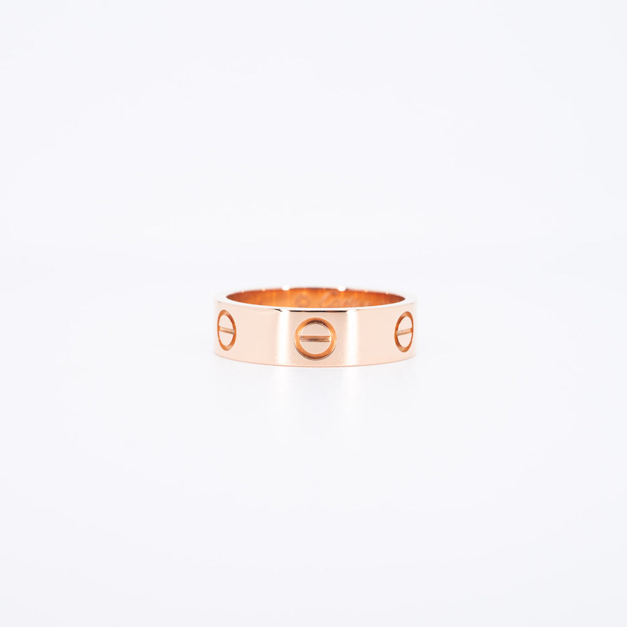 แหวน Cartier Love Ring 18K Rose Gold Size 55# (Used) #vrcar 6867