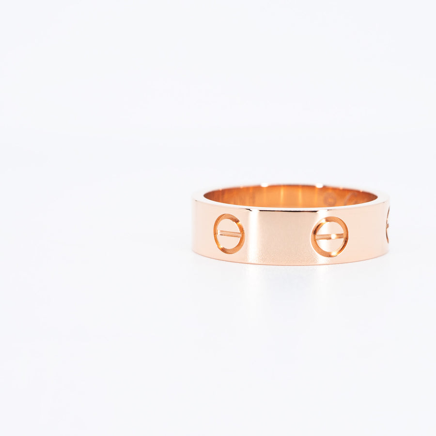 แหวน Cartier Love Ring 18K Rose Gold Size 55# (Used) #vrcar 6867