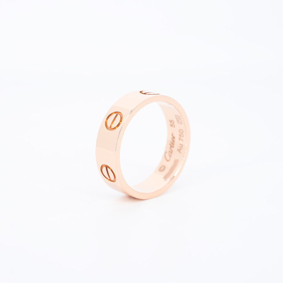 แหวน Cartier Love Ring 18K Rose Gold Size 55# (Used) #vrcar 6867