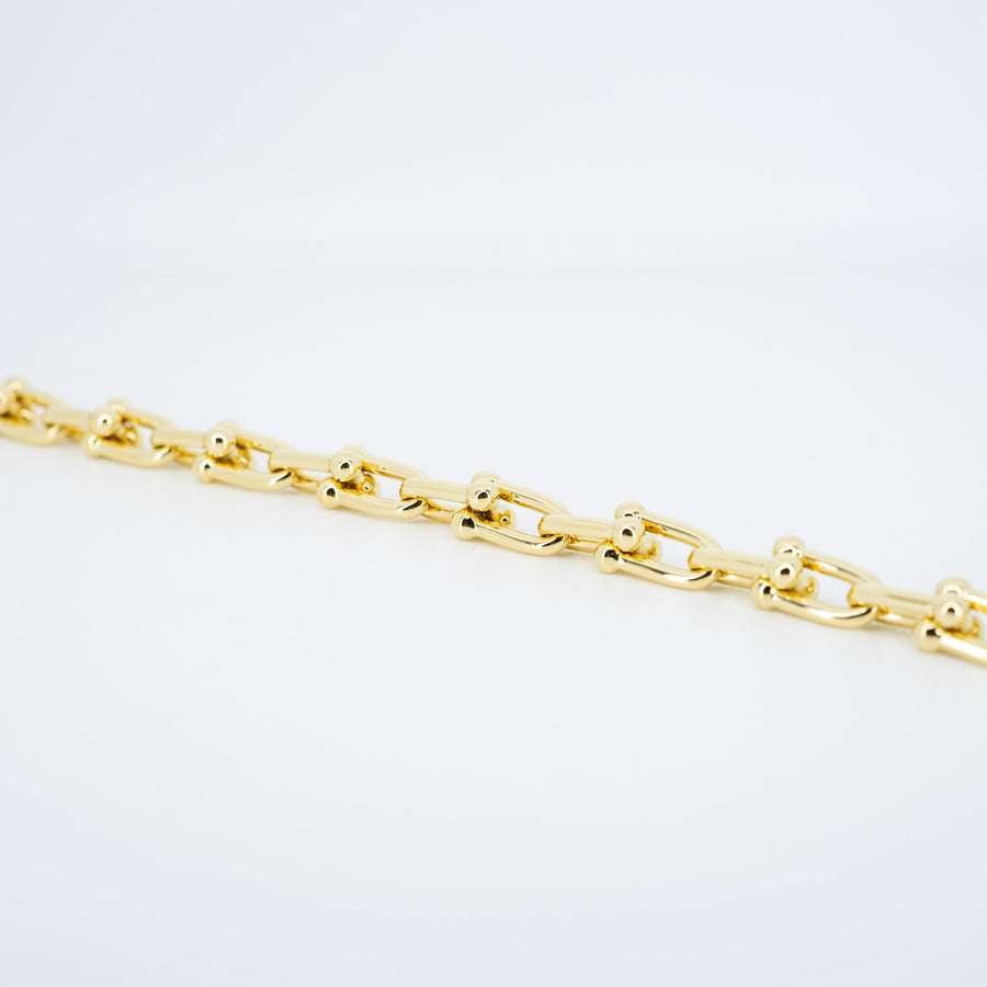 สร้อยข้อมือ Tiffany & Co. Tiffany Hardwear Small Link Bracelet 18K Yellow Gold Size L# (Used) #vrtib 6840