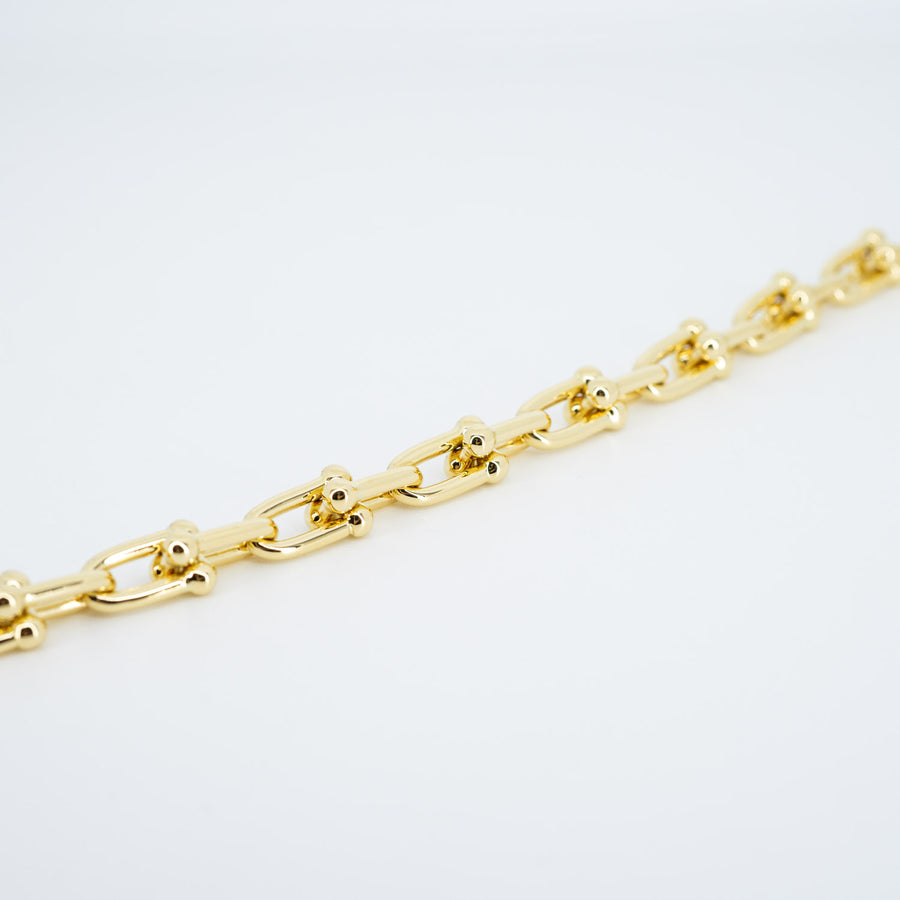 สร้อยข้อมือ Tiffany & Co. Tiffany Hardwear Small Link Bracelet 18K Yellow Gold Size L# (Used) #vrtib 6840