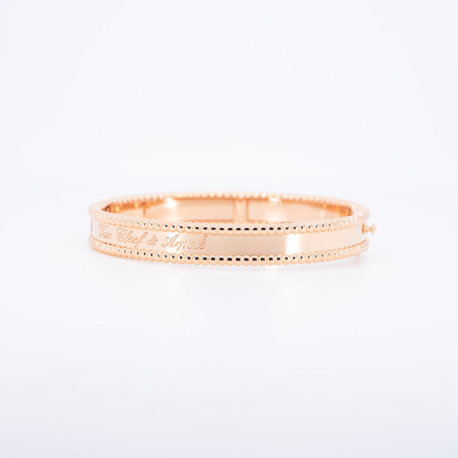 กำไล Van Cleef & Arpels Perlée Clovers Bracelet, small model 18K Rose Gold Size XS# (Used) #vrvab 6882