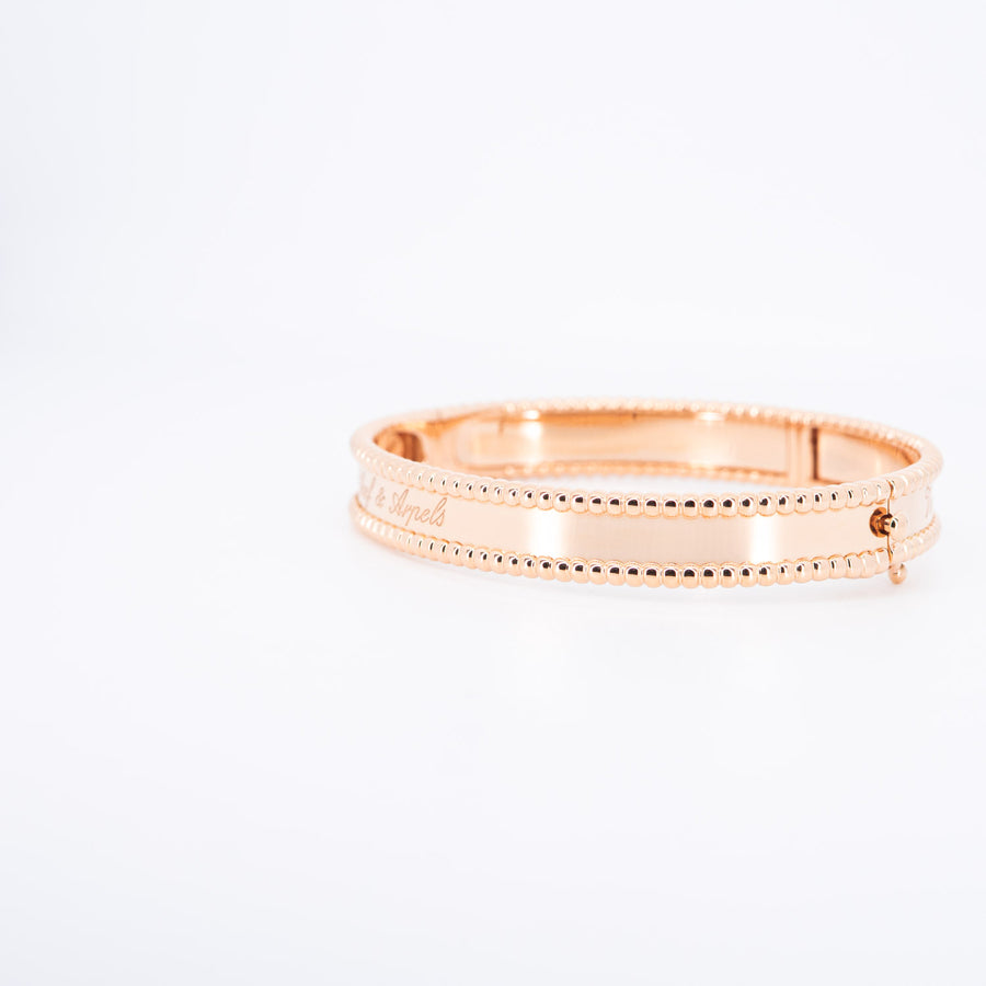 กำไล Van Cleef & Arpels Perlée Clovers Bracelet, small model 18K Rose Gold Size XS# (Used) #vrvab 6882