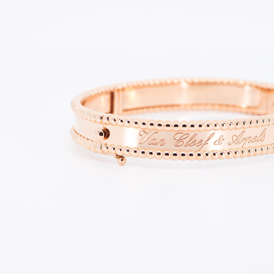 กำไล Van Cleef & Arpels Perlée Clovers Bracelet, small model 18K Rose Gold Size XS# (Used) #vrvab 6882