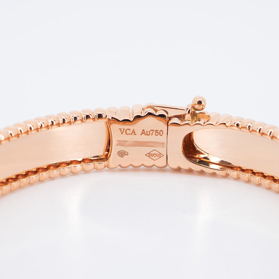 กำไล Van Cleef & Arpels Perlée Clovers Bracelet, small model 18K Rose Gold Size XS# (Used) #vrvab 6882