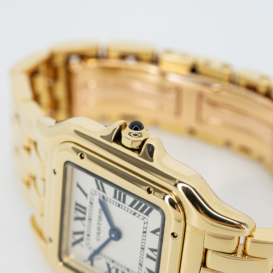 นาฬิกา Cartier Panthère de Cartier watch, medium model, quartz movement 18K Yellow Gold Size M# (Used) #vrca 0811