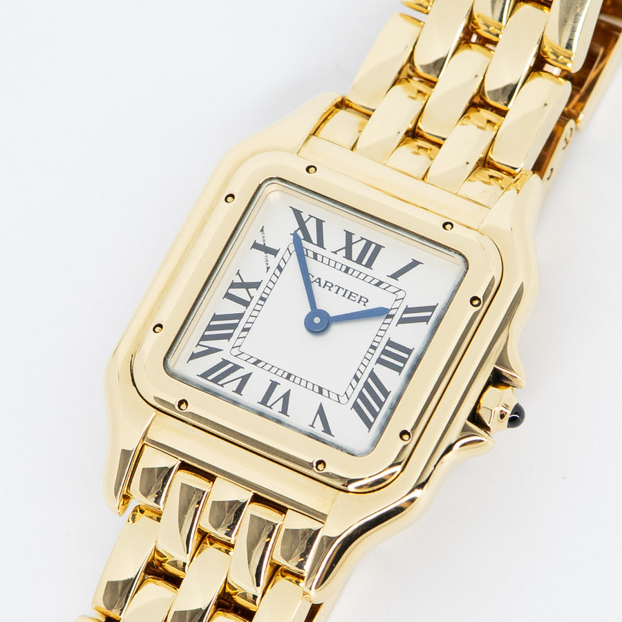 นาฬิกา Cartier Panthère de Cartier watch, medium model, quartz movement 18K Yellow Gold Size M# (Used) #vrca 0811