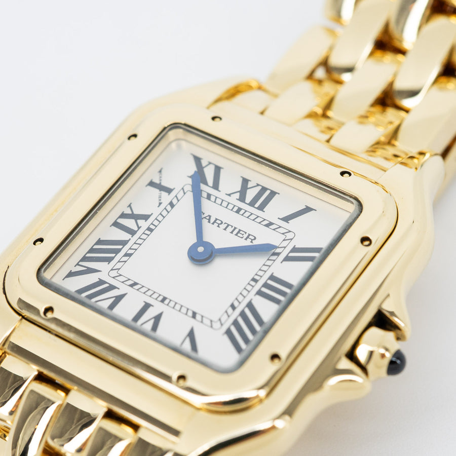 นาฬิกา Cartier Panthère de Cartier watch, medium model, quartz movement 18K Yellow Gold Size M# (Used) #vrca 0811