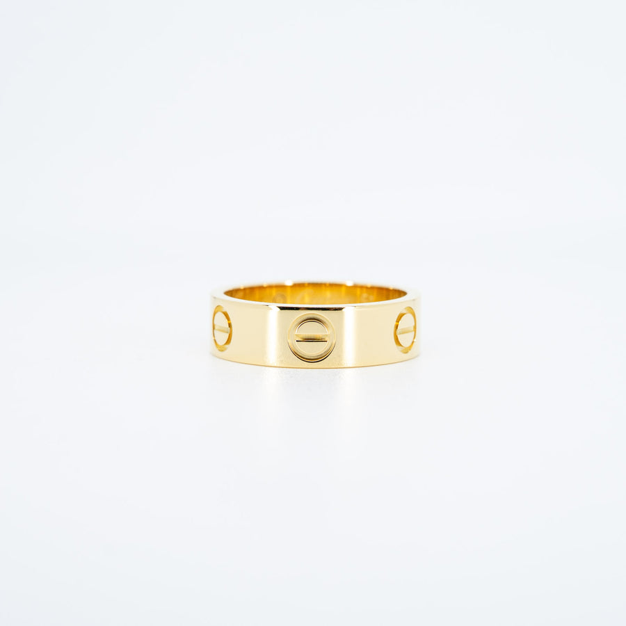 แหวน Cartier Love Ring 18K Yellow Gold Size 51# (Used) #vrcarimt 6895