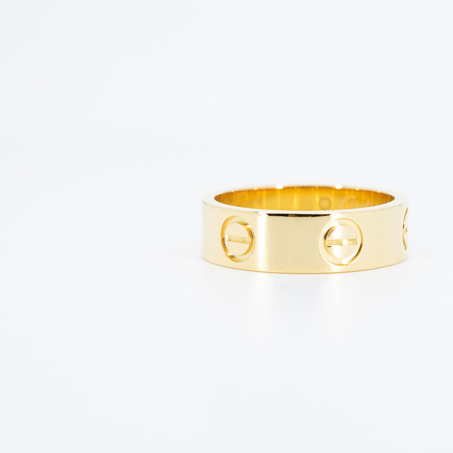 แหวน Cartier Love Ring 18K Yellow Gold Size 51# (Used) #vrcarimt 6895