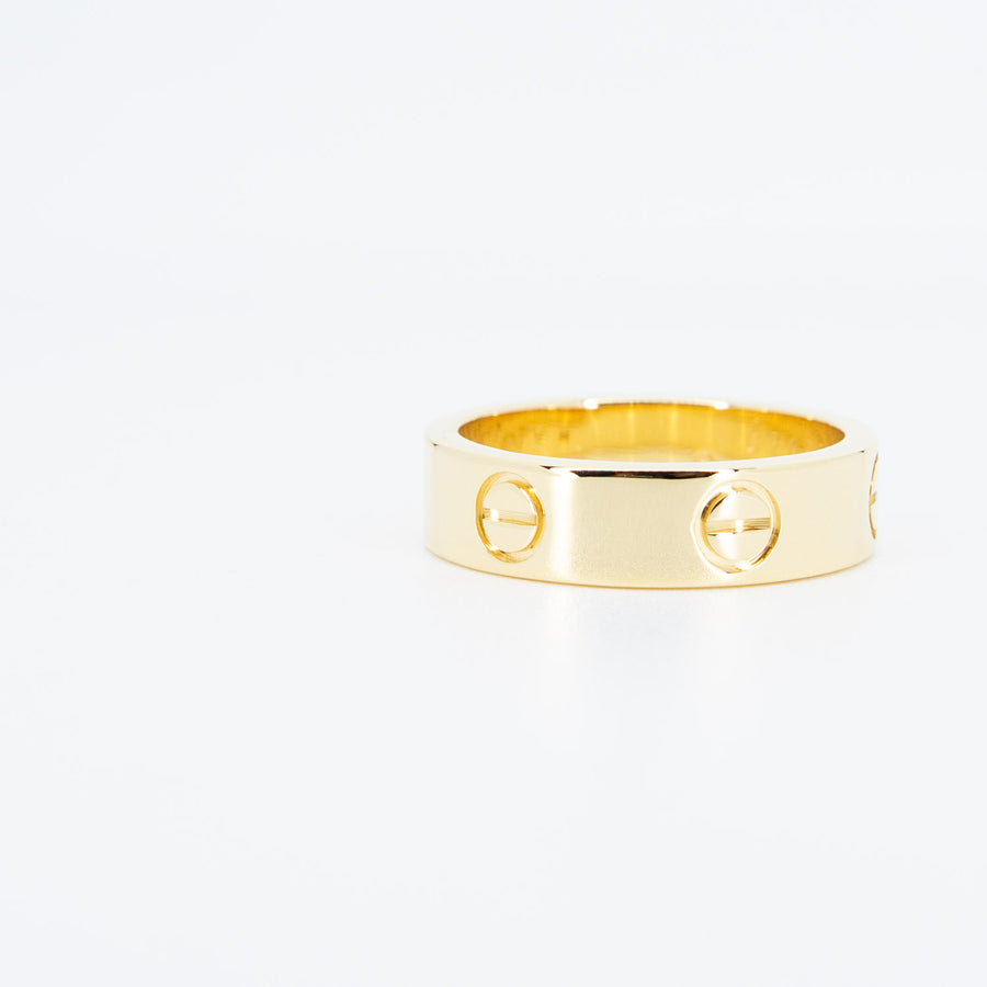 แหวน Cartier Love Ring 18K Yellow Gold Size 56# (Used) #vrcarim 6899