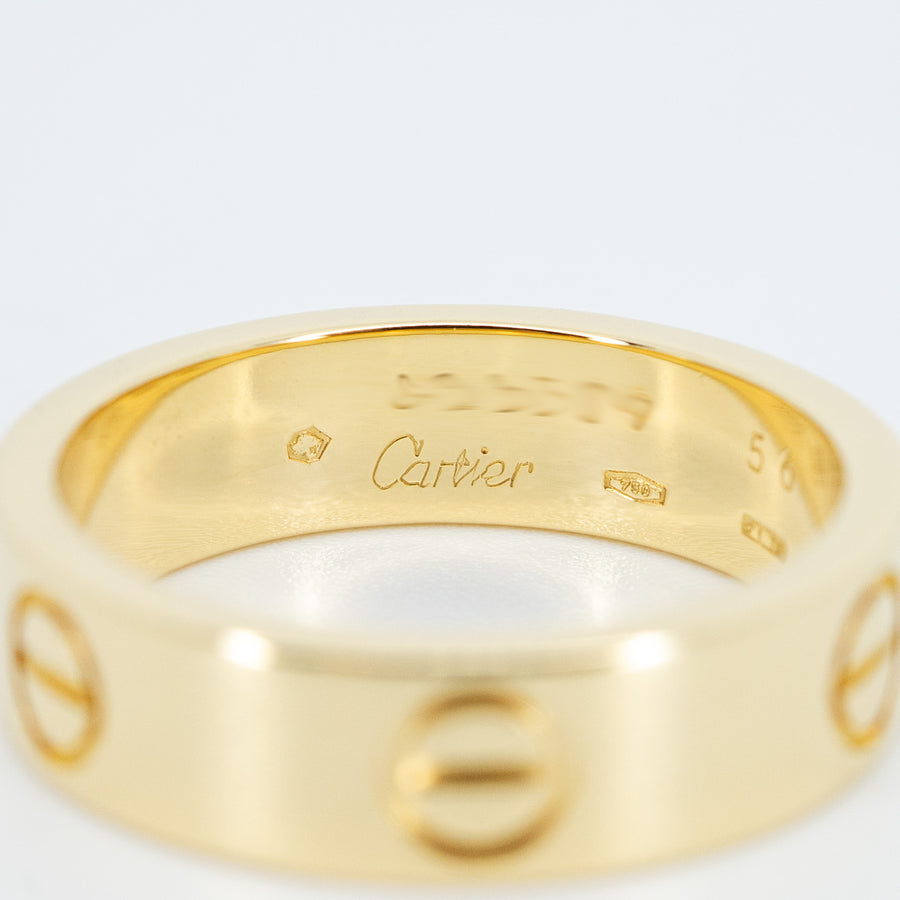 แหวน Cartier Love Ring 18K Yellow Gold Size 56# (Used) #vrcarim 6899