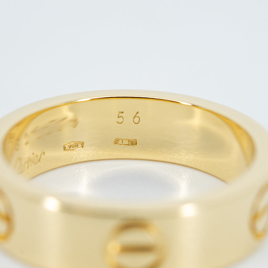 แหวน Cartier Love Ring 18K Yellow Gold Size 56# (Used) #vrcarim 6899