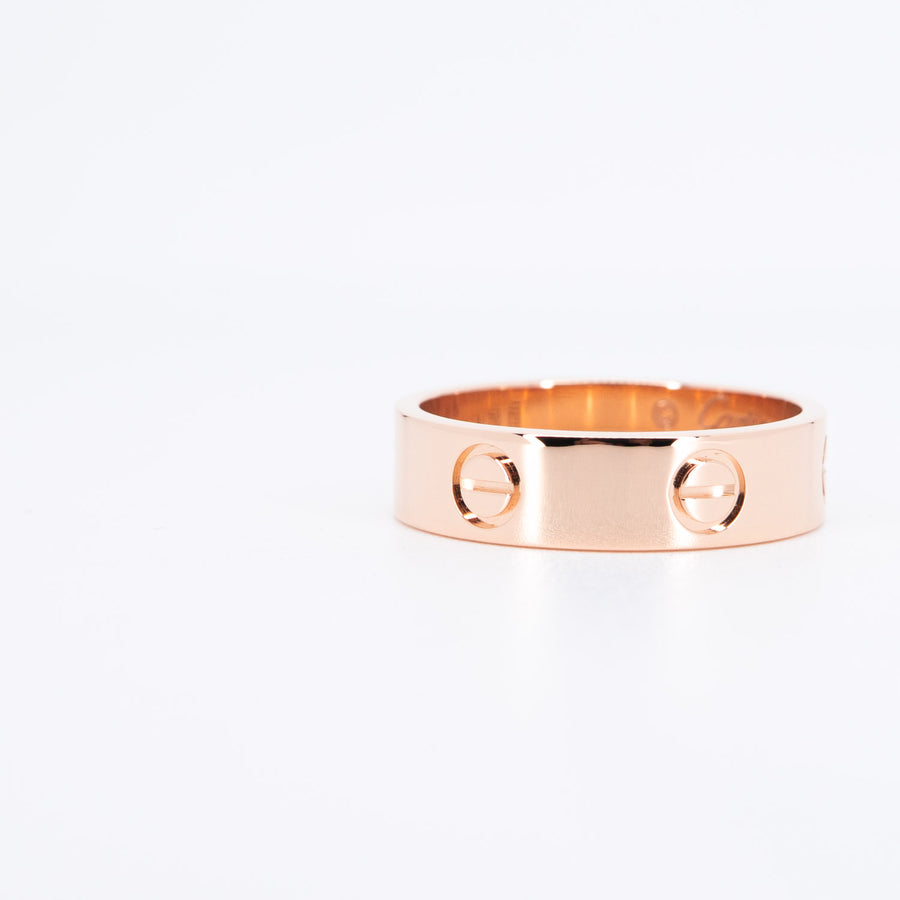 แหวน Cartier Love Ring 18K Rose Gold Size 58# (Used) #vrcarim 6900