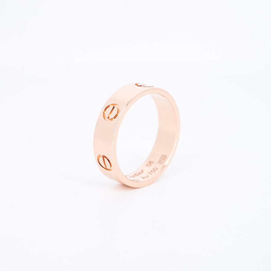 แหวน Cartier Love Ring 18K Rose Gold Size 58# (Used) #vrcarim 6900