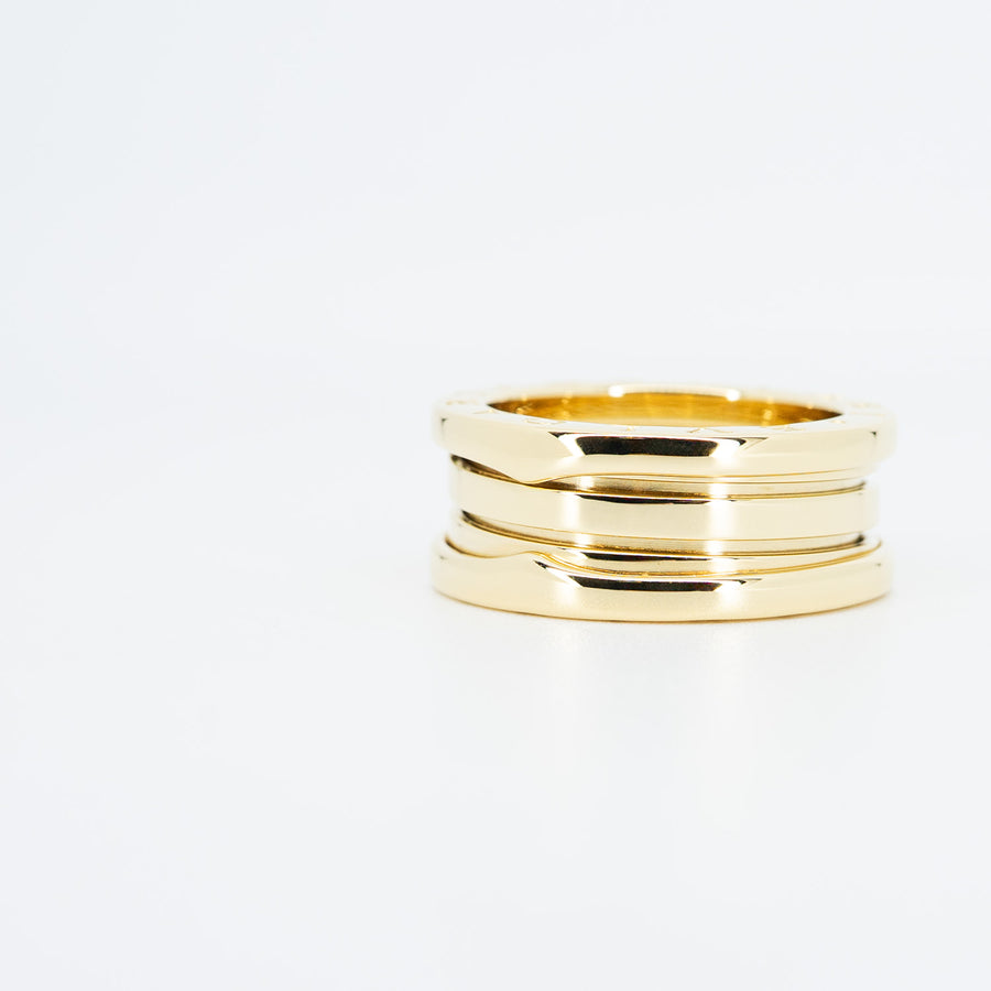 แหวน Bvlgari B.zero1 3band Ring 18K Yellow Gold Size 54# (Used) #vrbvrim 6904