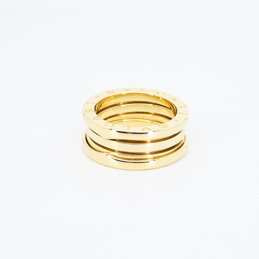 แหวน Bvlgari B.zero1 3band Ring 18K Yellow Gold Size 54# (Used) #vrbvrim 6904