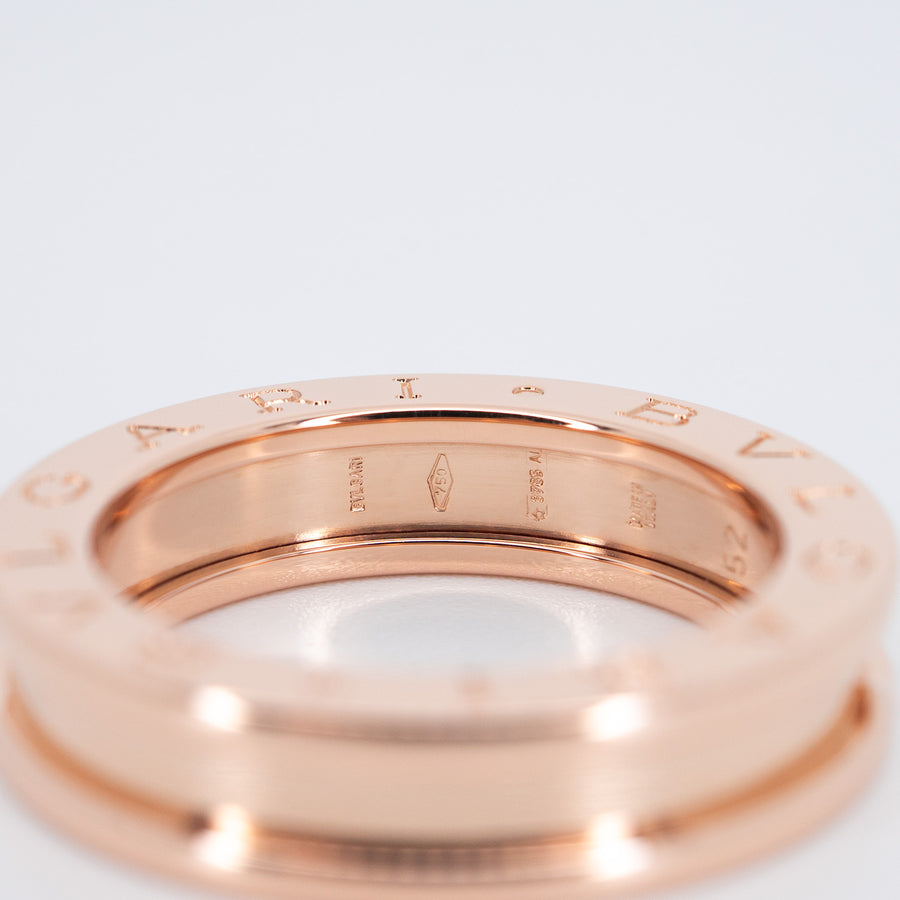 แหวน Bvlgari B.zero1 1band Ring 18K Rose Gold Size 52# (Used) #vrbvrim 6906