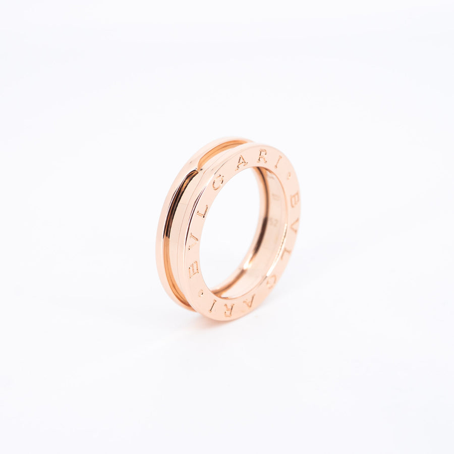 แหวน Bvlgari B.zero1 1band Ring 18K Rose Gold Size 52# (Used) #vrbvrim 6906