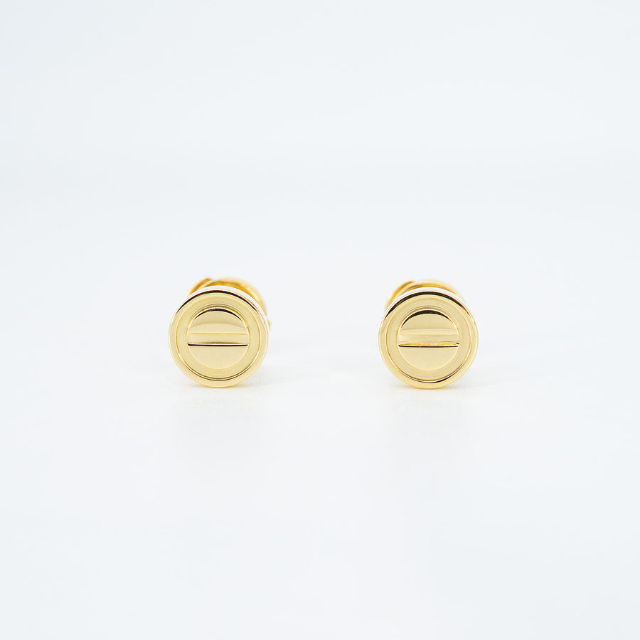 ต่างหู Cartier Love Stud Earrings 18K Yellow Gold (Used) #vrcaeimt 6892