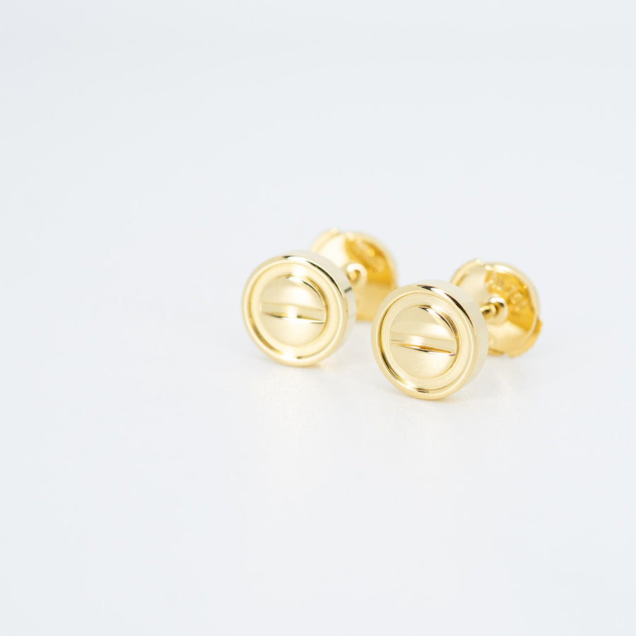 ต่างหู Cartier Love Stud Earrings 18K Yellow Gold (Used) #vrcaeimt 6892