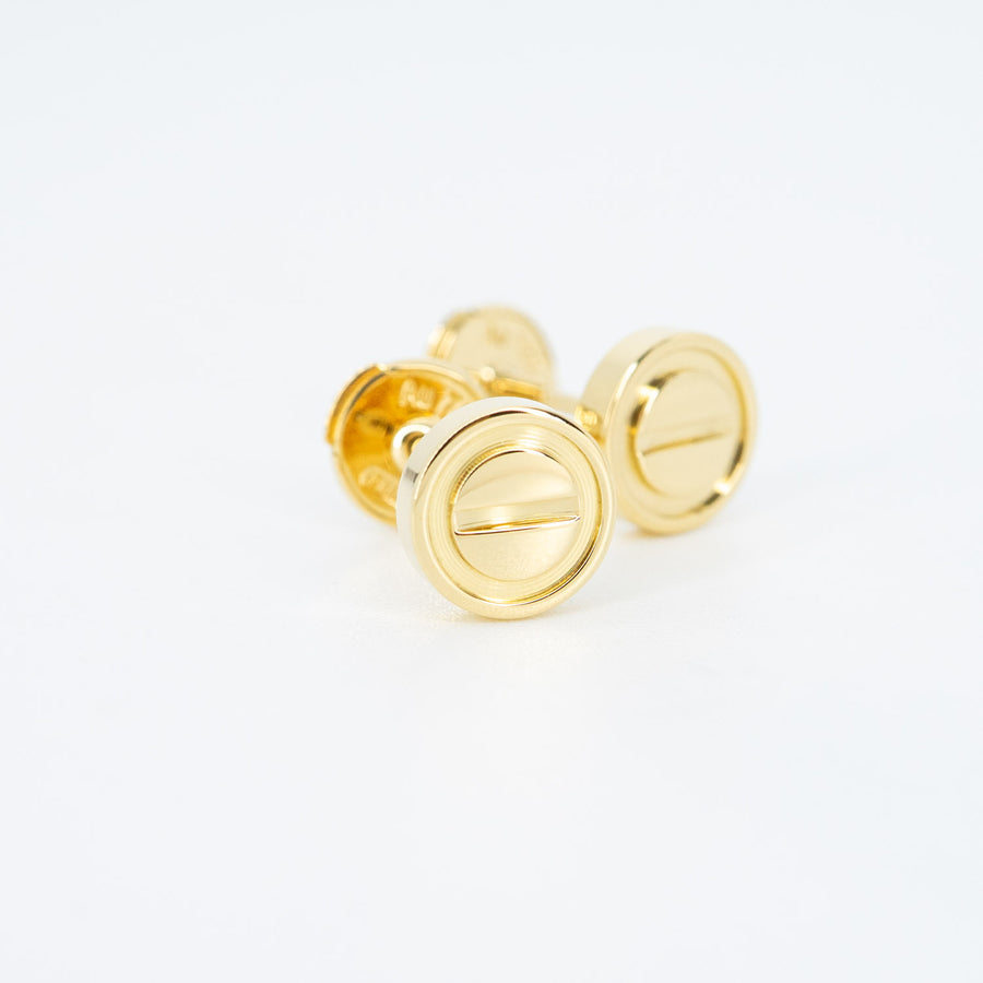 ต่างหู Cartier Love Stud Earrings 18K Yellow Gold (Used) #vrcaeimt 6892