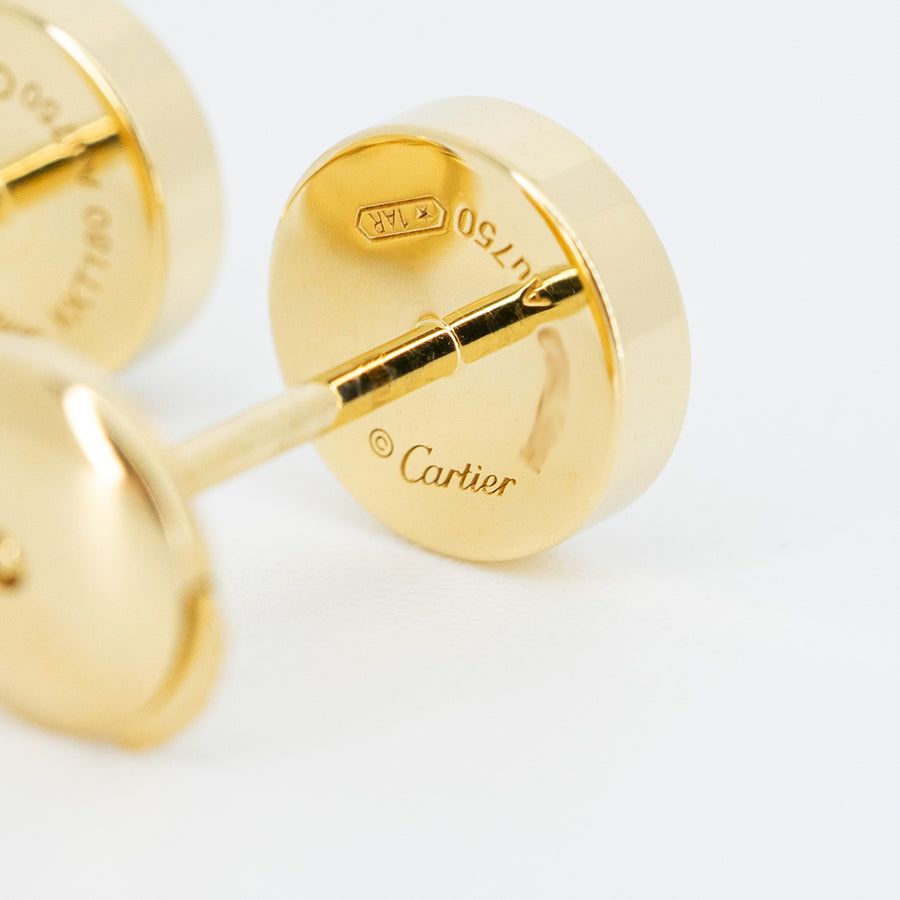 ต่างหู Cartier Love Stud Earrings 18K Yellow Gold (Used) #vrcaeimt 6892