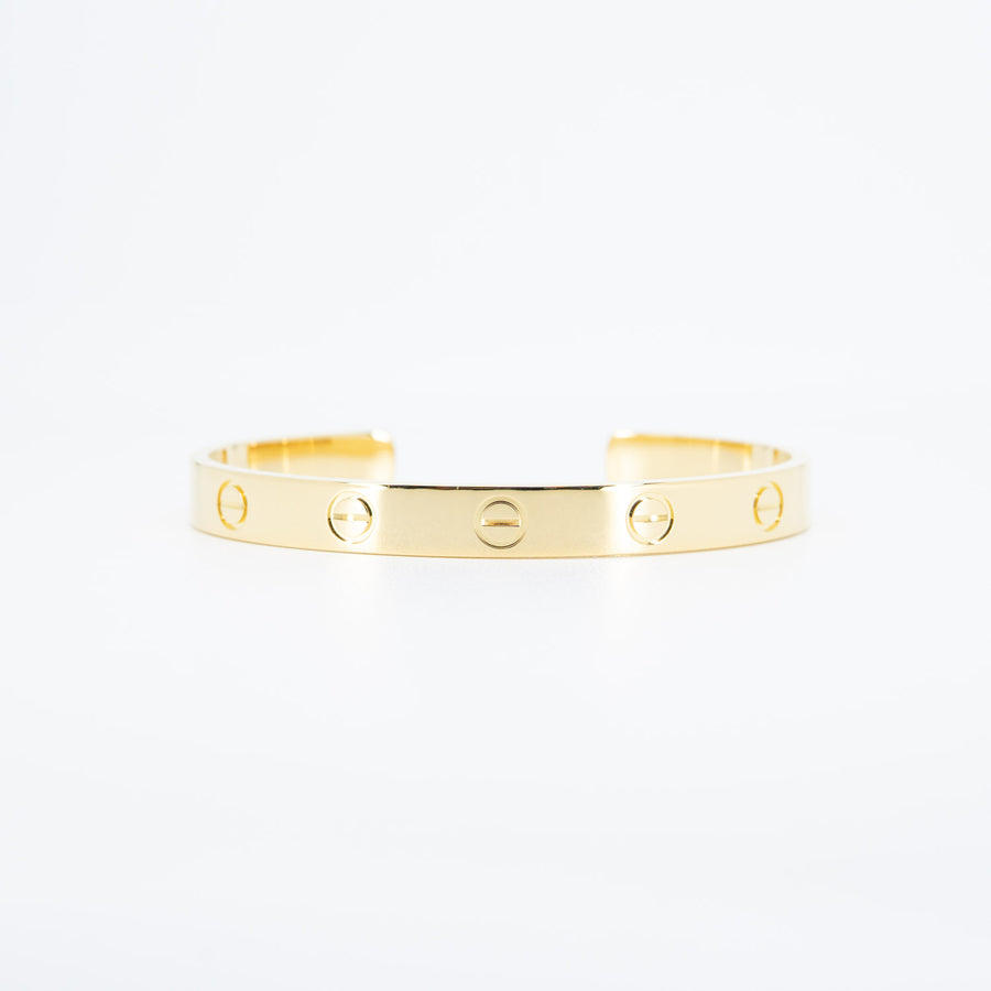 กำไล Cartier Love Cuff Bracelet 18K Yellow Gold Size 16# (Used) #vrcabimt 6894