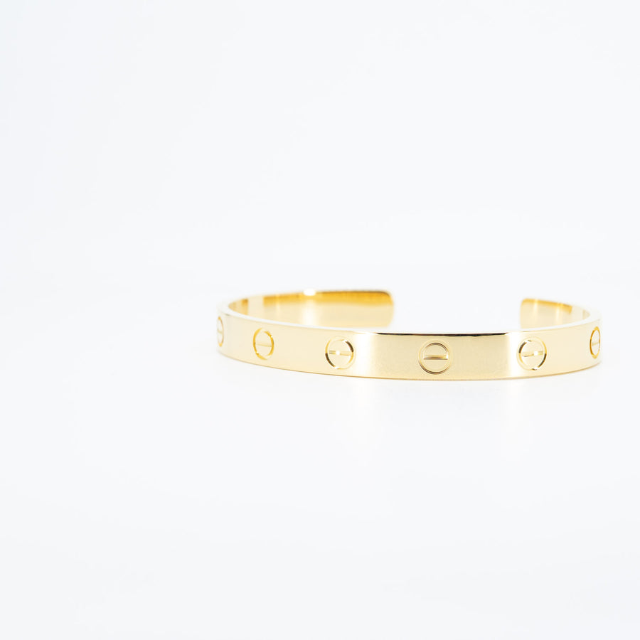 กำไล Cartier Love Cuff Bracelet 18K Yellow Gold Size 16# (Used) #vrcabimt 6894