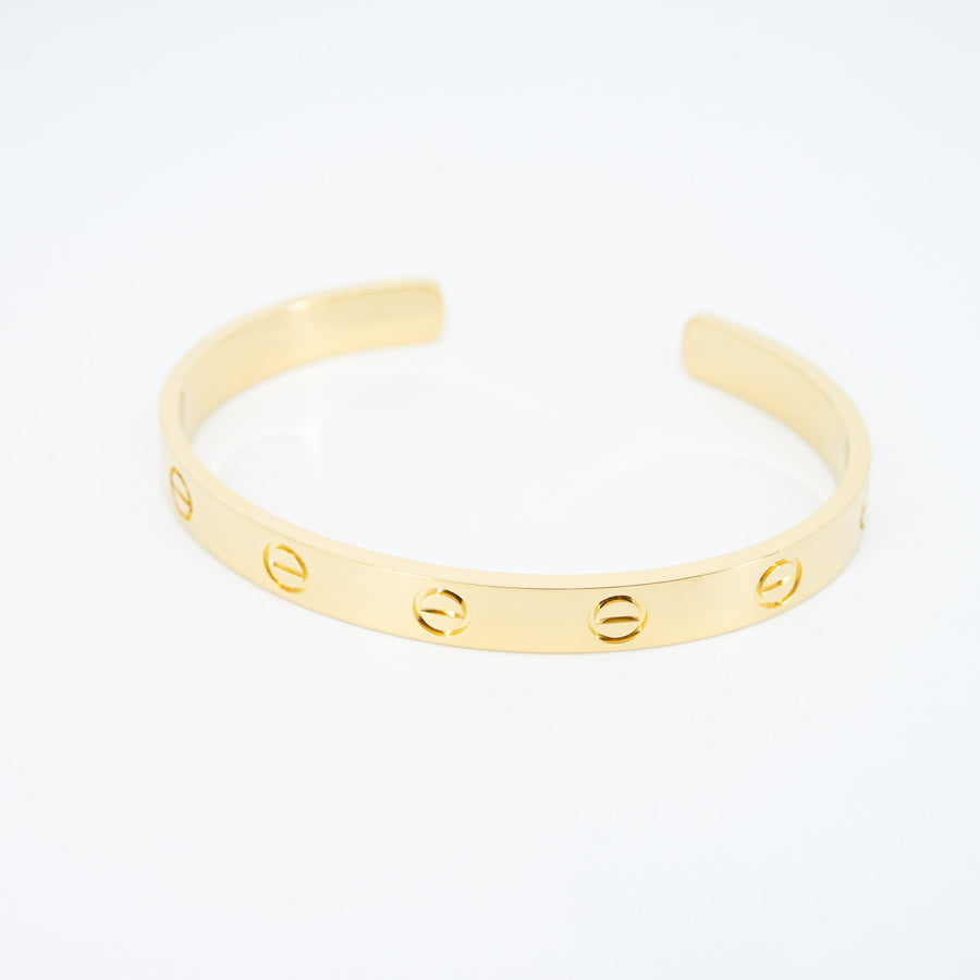 กำไล Cartier Love Cuff Bracelet 18K Yellow Gold Size 16# (Used) #vrcabimt 6894