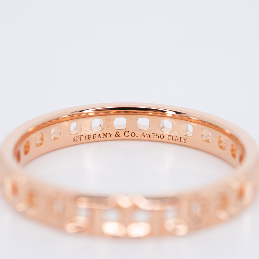 แหวน Tiffany & Co. Tiffany T True Narrow Ring 18K Rose Gold Size 59# (Used) #vrtirimt 6918