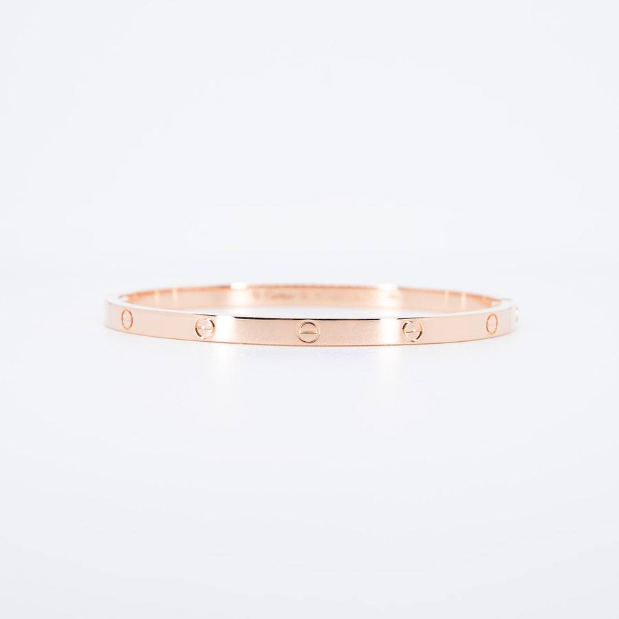 กำไล Cartier Love Bracelet SM 18K Rose Gold Size 16# (Used) #vrca 0824