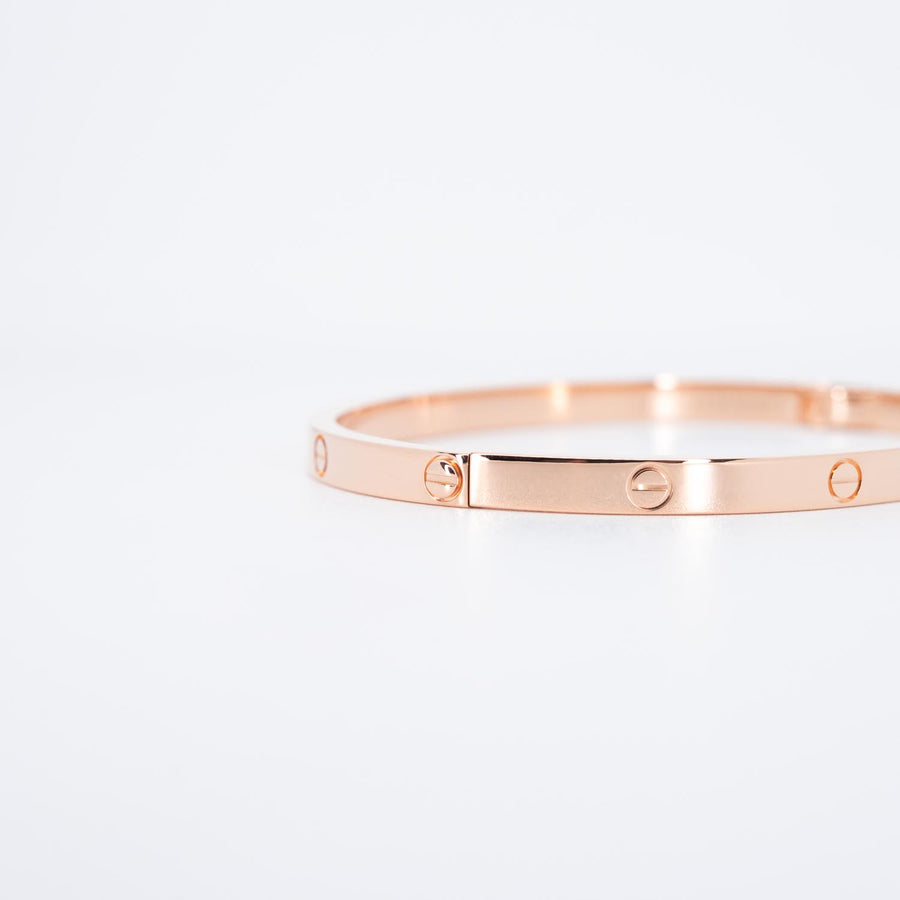 กำไล Cartier Love Bracelet SM 18K Rose Gold Size 16# (Used) #vrca 0824