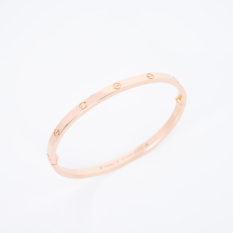 กำไล Cartier Love Bracelet SM 18K Rose Gold Size 16# (Used) #vrca 0824