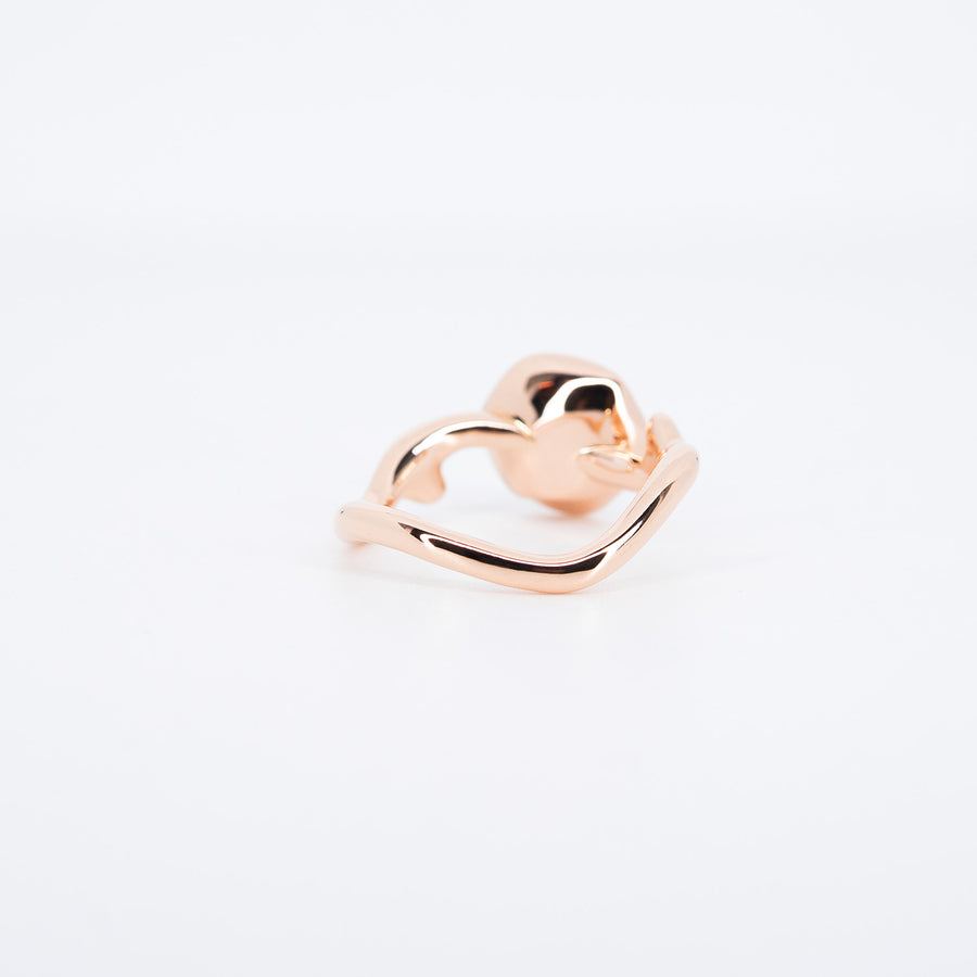 **hold k.aom**แหวน Dior Small Rose Dior Couture Ring 18K Rose Gold Size 50# (Used) #vrdi 0825