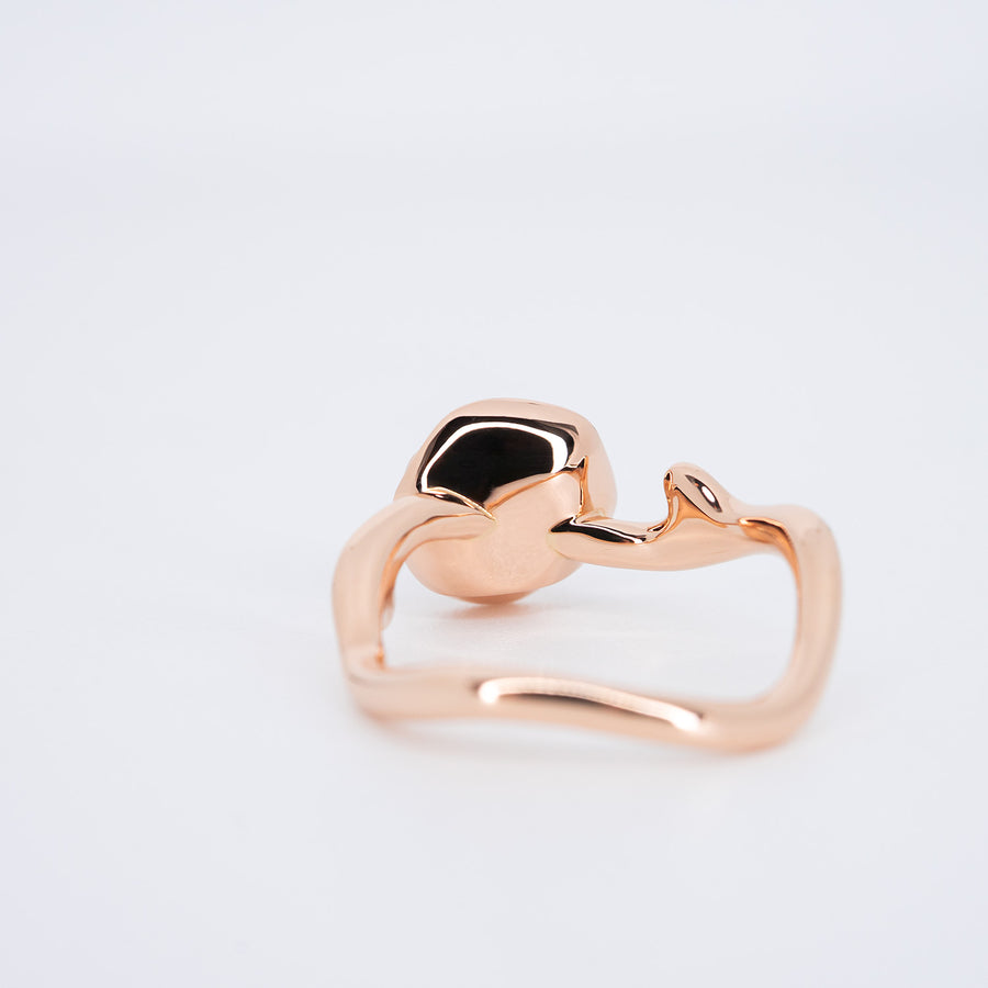 **hold k.aom**แหวน Dior Small Rose Dior Couture Ring 18K Rose Gold Size 50# (Used) #vrdi 0825