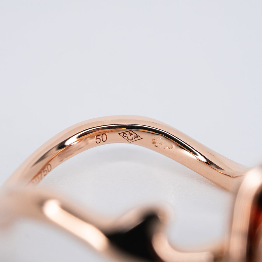 **hold k.aom**แหวน Dior Small Rose Dior Couture Ring 18K Rose Gold Size 50# (Used) #vrdi 0825