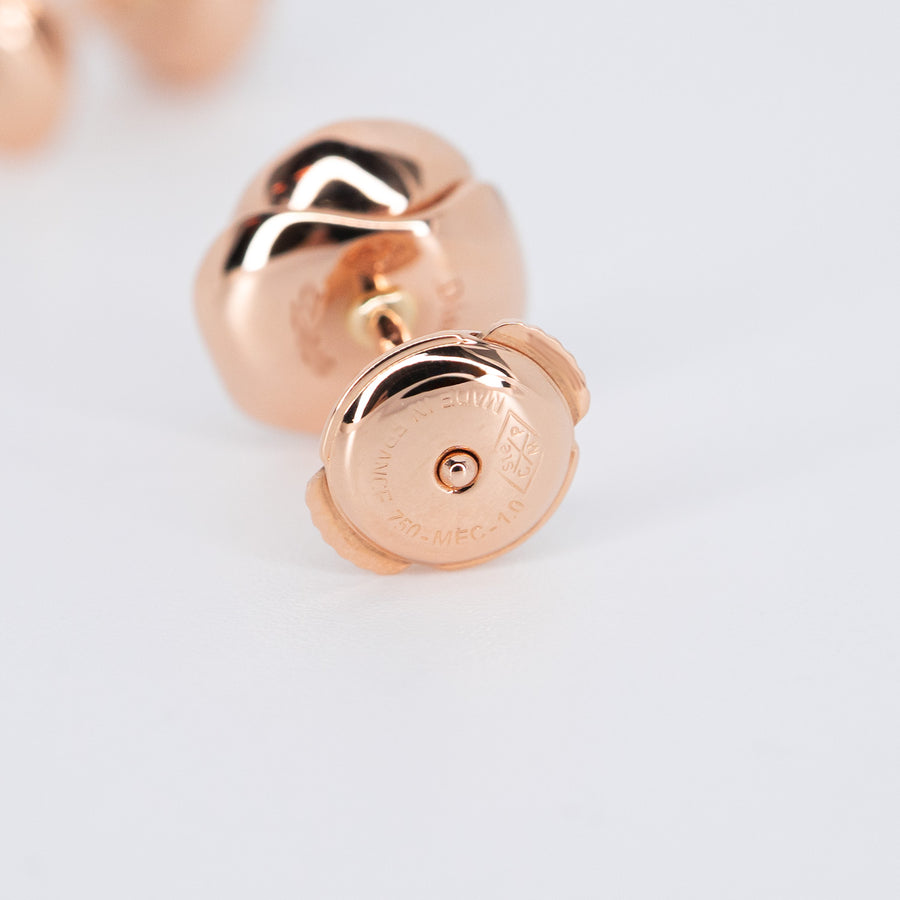 **hold k.aom** ต่างหู Dior Small Rose Dior Couture Earrings 18K Rose Gold (Used) #vrdi 0826