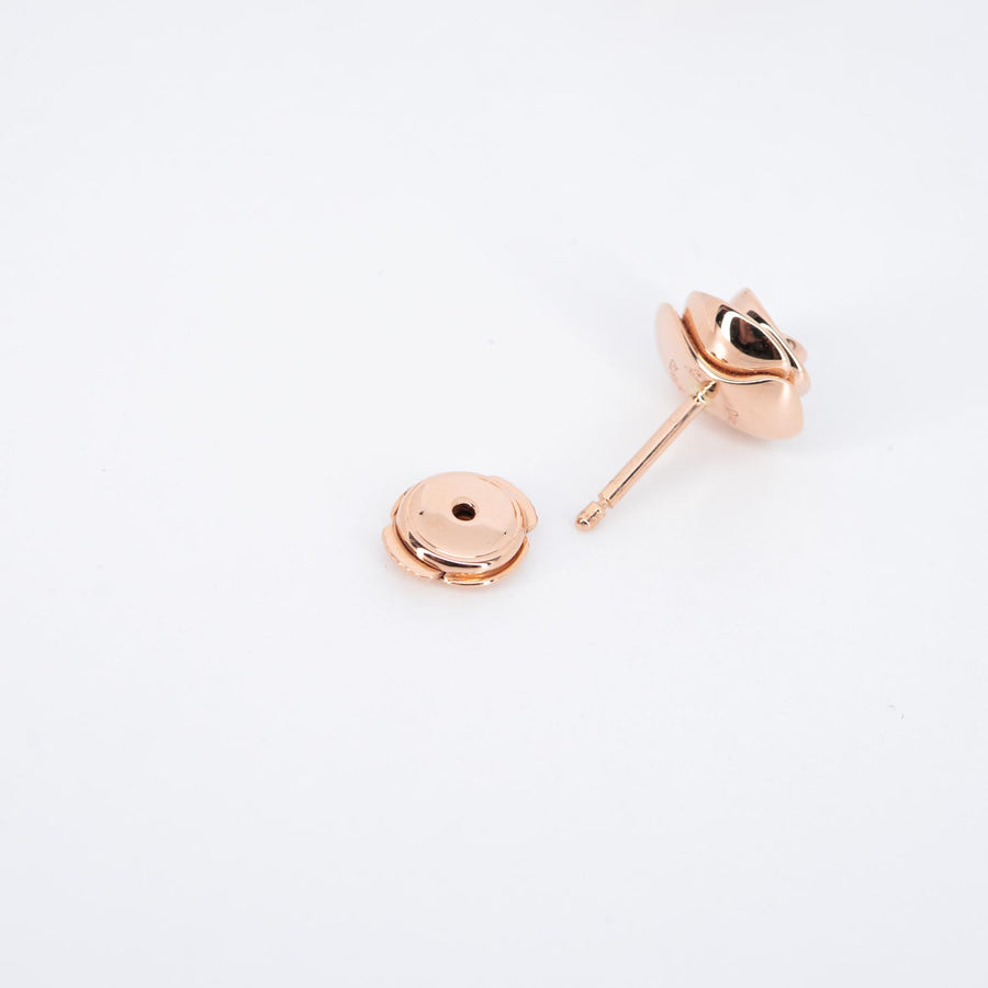 **hold k.aom** ต่างหู Dior Small Rose Dior Couture Earrings 18K Rose Gold (Used) #vrdi 0826