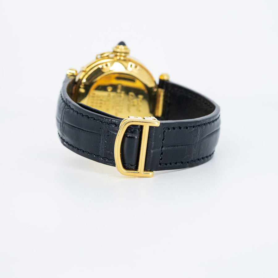 นาฬิกา Cartier Vintage Pasha de Cartier Grille watch, 38mm, Automatic 18K Yellow Gold Size 38mm.# (Used) #vrca 0830