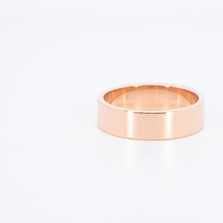 แหวน Hermes Kelly Ring, small model with diamonds 18K Rose Gold Size 52# (Used) #vrhe 0832