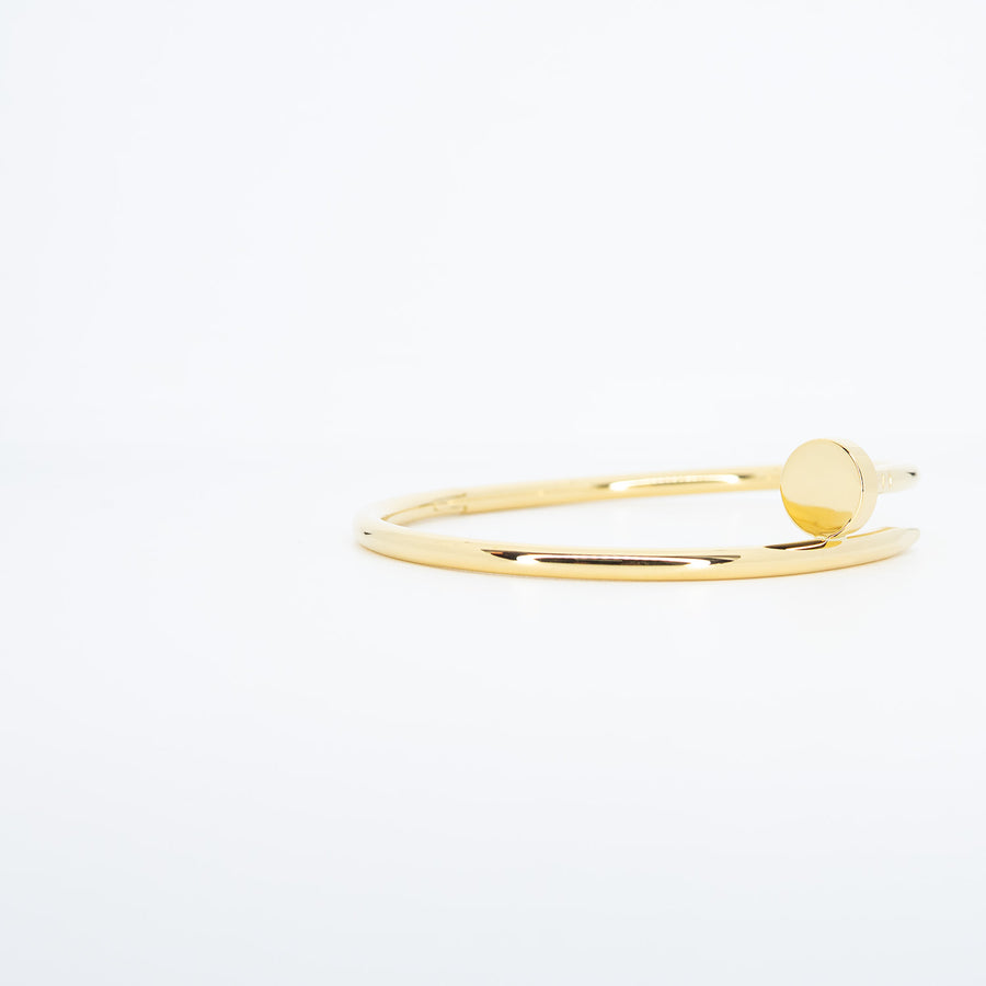 **hold k.Auto **กำไล Cartier Juste Un Clou Bracelet 18K Yellow Gold Size 19# (Used) #vrcab 7001
