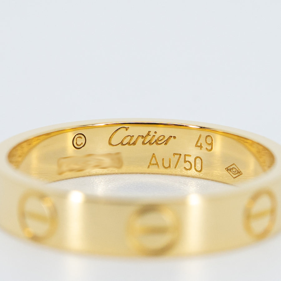 แหวน Cartier Love band 18K Yellow Gold Size 49# (Used) #vrcarimt 7023
