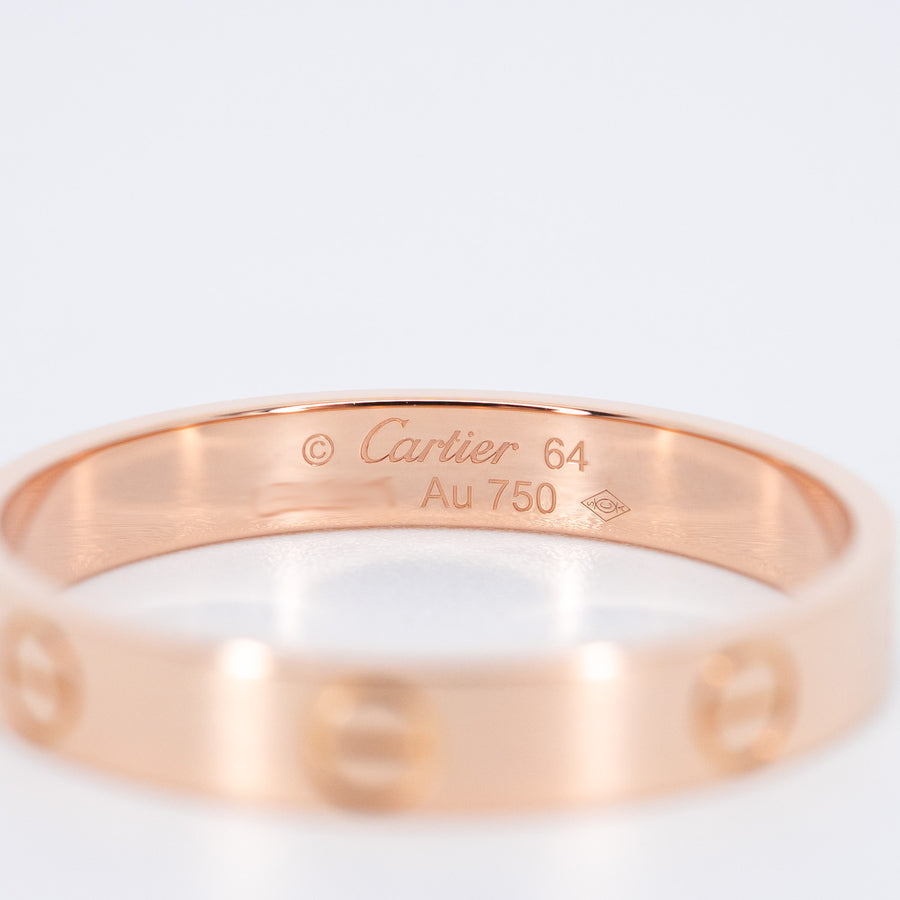 แหวน Cartier Love band 18K Rose Gold Size 64# (Used) #vrcarimt 7000