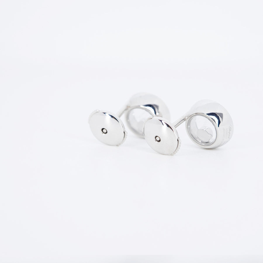 ต่างหู Chopard Happy Diamonds Icons Earrings 18K White Gold (Used) #vrcho 0840