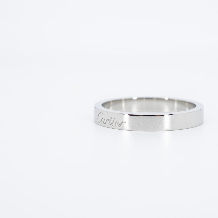แหวน Cartier C de Cartier Band Platinum950 Size 55# (Used) #vrcarim 6976