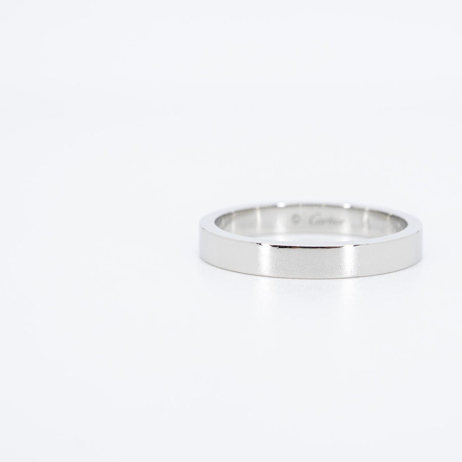 แหวน Cartier C de Cartier Band Platinum950 Size 55# (Used) #vrcarim 6976