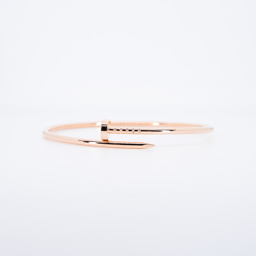 กำไล Cartier Juste Un Clou Bracelet SM 18K Rose Gold Size 18# (Used) #vrcab 7026