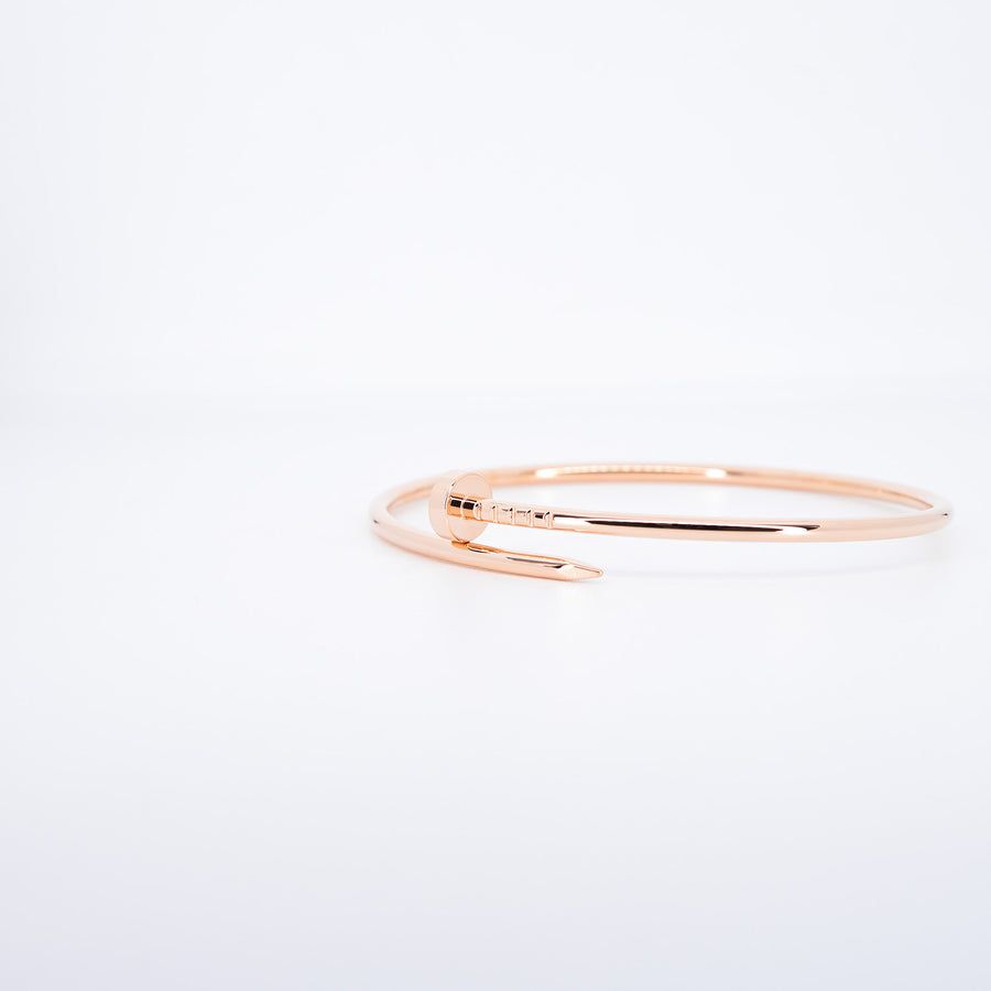 กำไล Cartier Juste Un Clou Bracelet SM 18K Rose Gold Size 18# (Used) #vrcab 7026